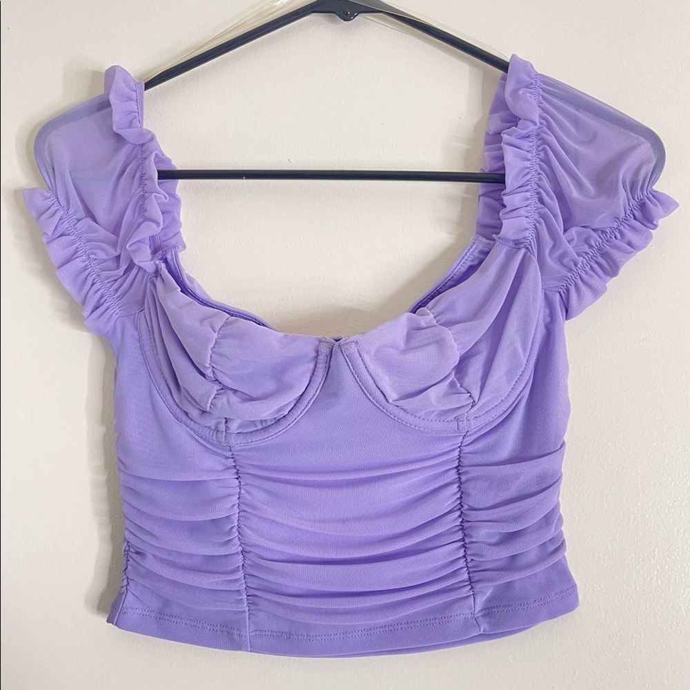 Miss lola lavender top in size M